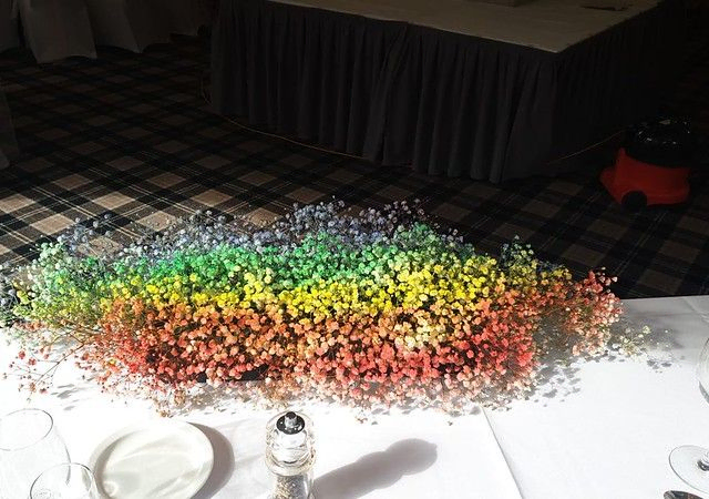 Rainbow top table