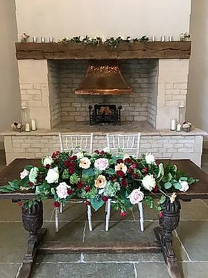 Top table flowers in warwickshire