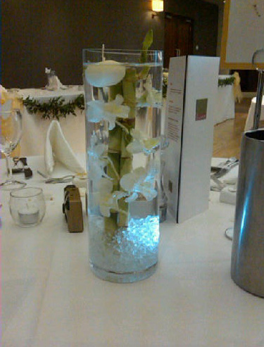 Modern vase with lights 