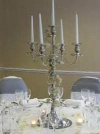 wedding silver candelabra for hire
